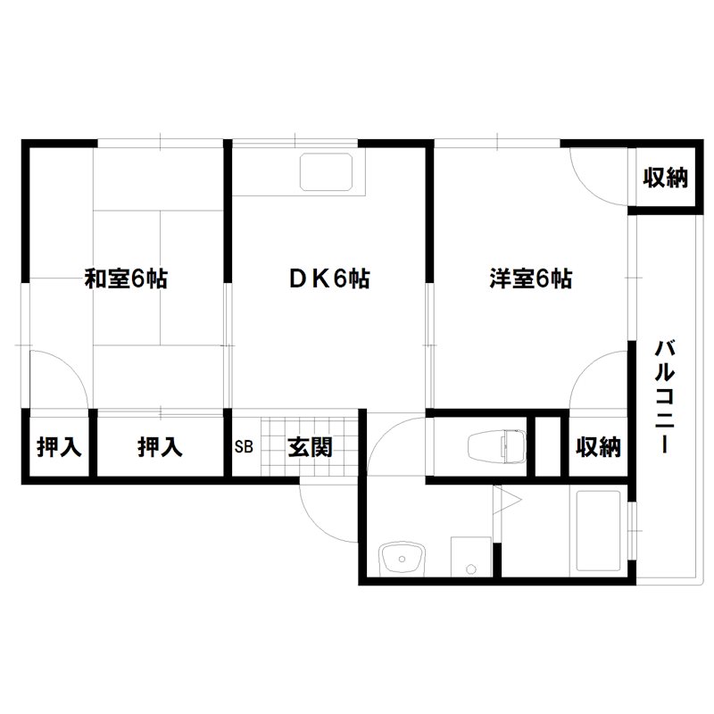 播磨ハイツ 間取り図