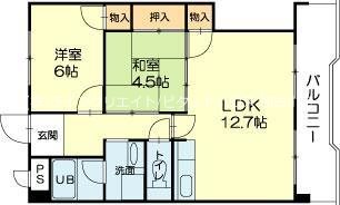 ロイヤルコーポ伊保 間取り図
