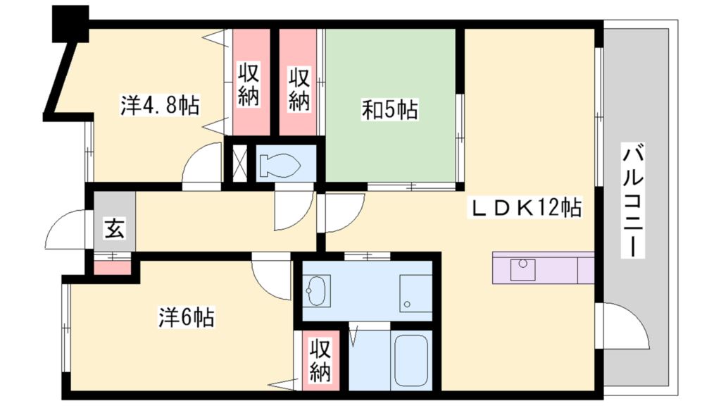 プレステージ加古川サウスアベニュー 間取り図