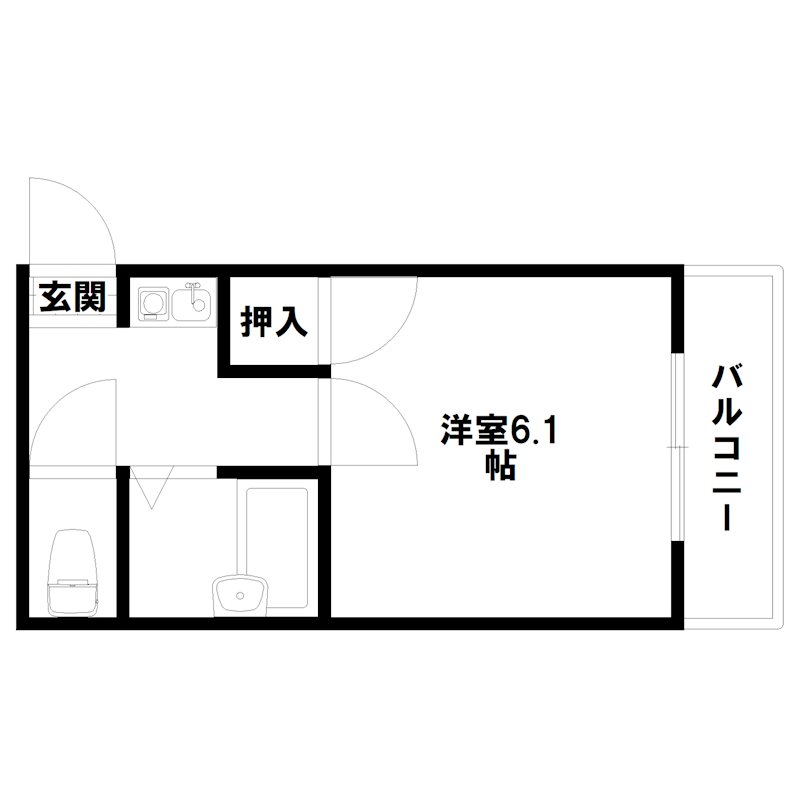 ハイツ新在家 間取り図