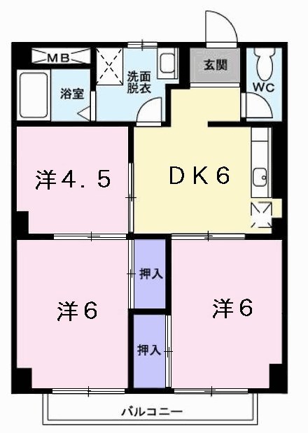 パルネット加古 間取り図