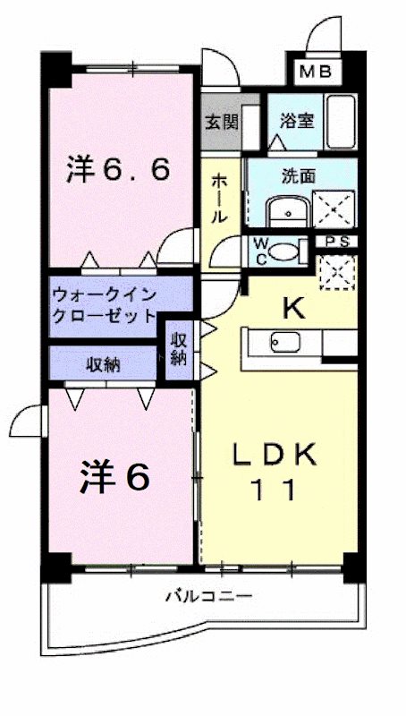 ラフィーネ弐番館 間取り図