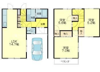 ロレーヌハイツ宝殿5 間取り図