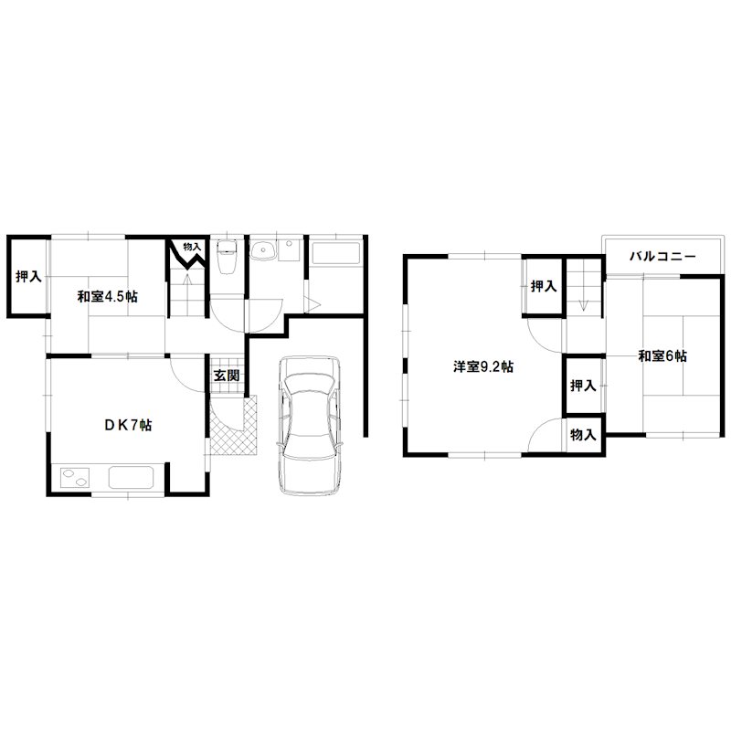木村ハイツ 間取り図