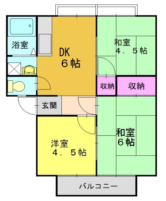 ハイツセーヌ 間取り図