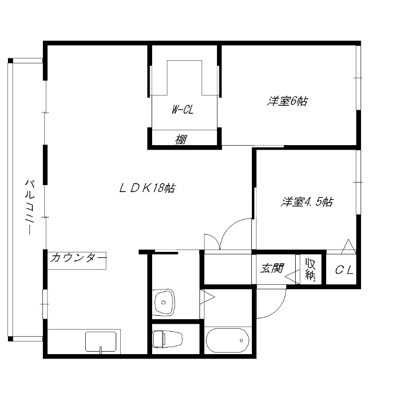 リバーサイドＫＢ棟 間取り図