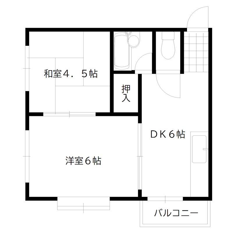 三幸ハイツ 間取り図