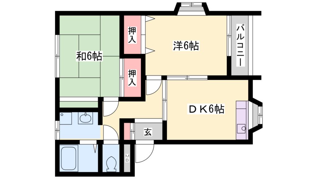 レイクパルⅡ 間取り図