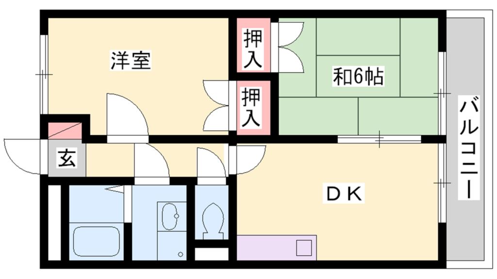 コスモハイツ 間取り図