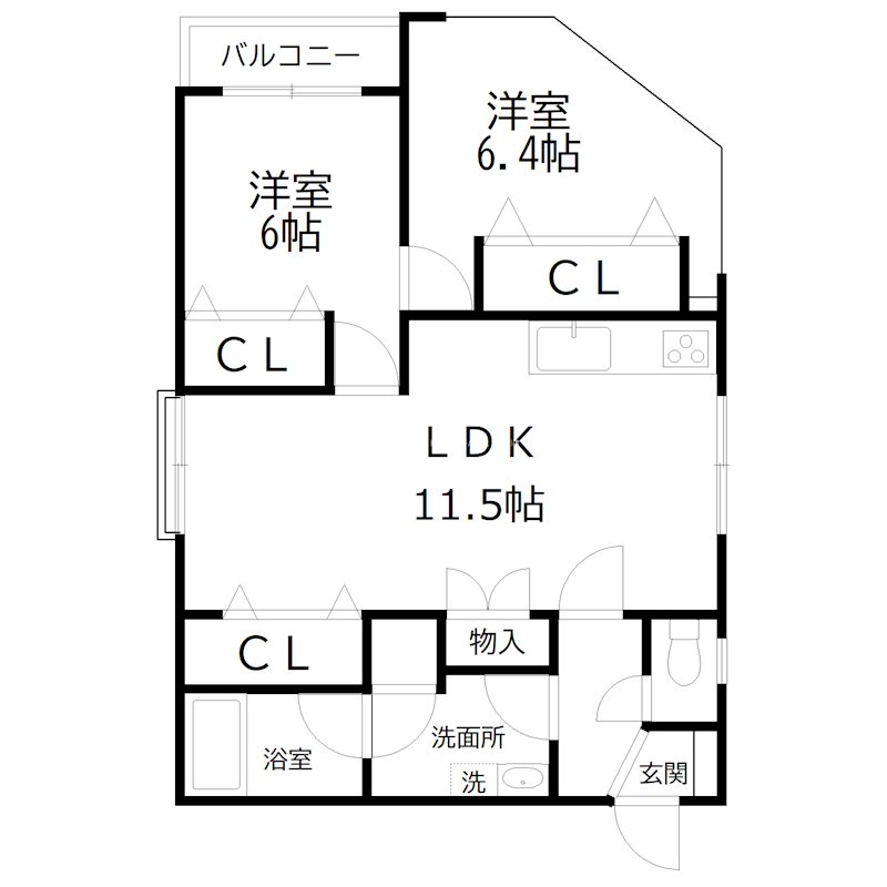 ベルトピア東加古川II 間取り図