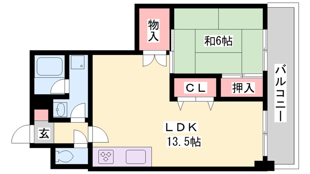 パンドール加古川 間取り図