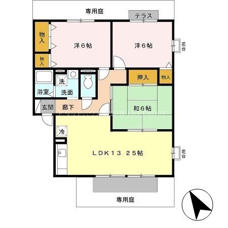 23番館　Ｂ棟 間取り図