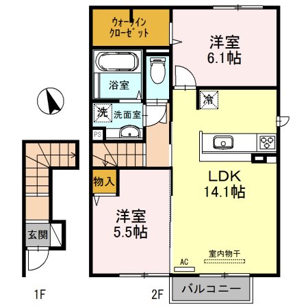 サニーコートM 間取り図