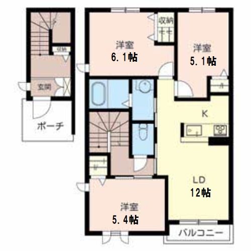 ヴィラーチェ尾上 間取り図