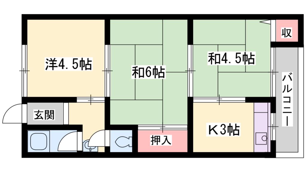 パールハイツ 間取り図