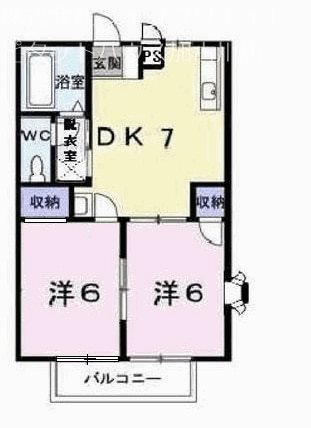 サンビレッジ　北野 間取り図
