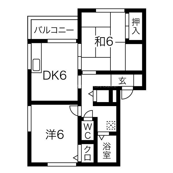 モンフレール 間取り図