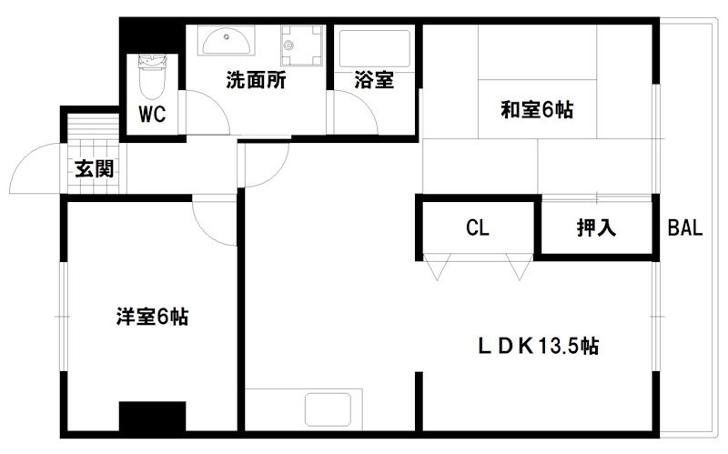 パンドール加古川 間取り図