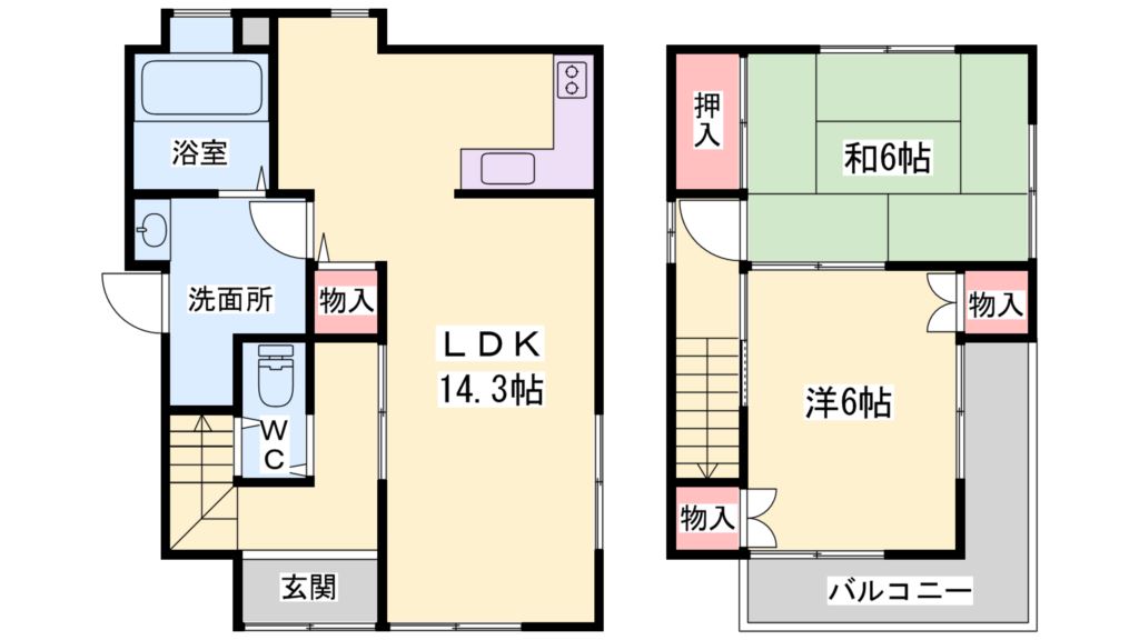 西神吉町　川原邸 間取り図