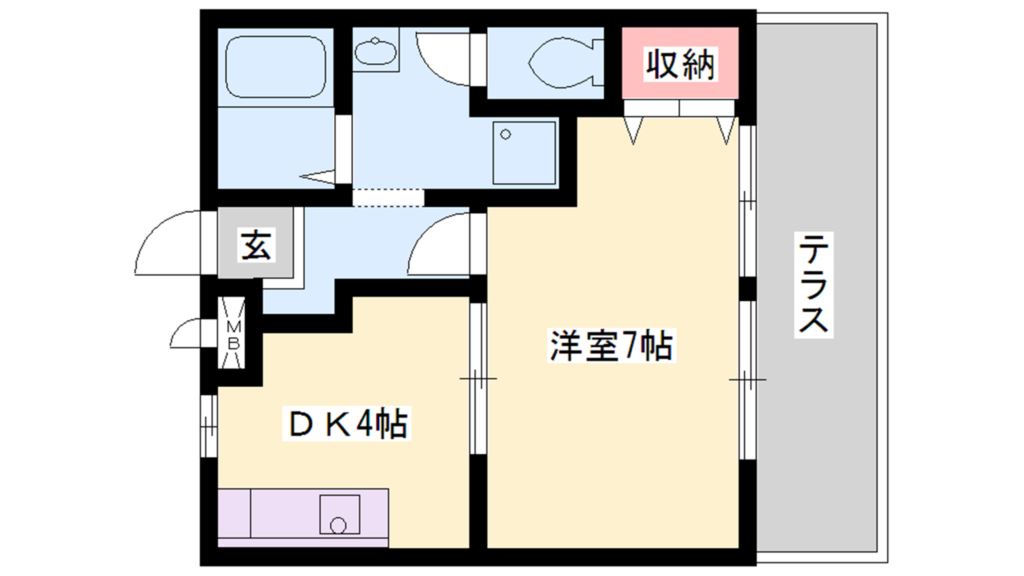 アルカディア幸 間取り図