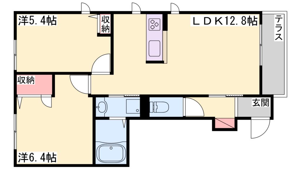 MAST　COURT新野辺Ａ 間取り図
