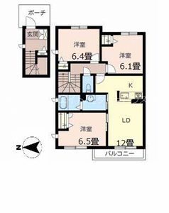 プロヌーブ光彩二番館 間取り図