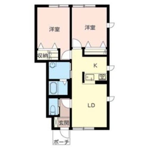 シャーメゾン花水木A 間取り図