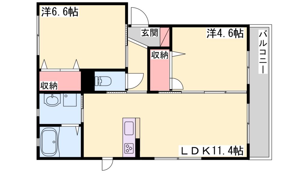 PARADORES　B 間取り図