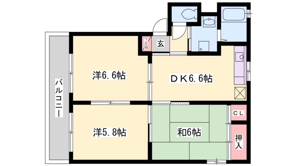 シャーメゾンみのり 間取り図