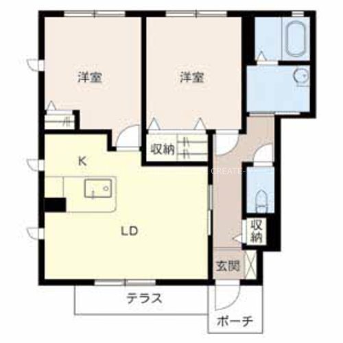 シャーメゾン浜の宮A 間取り図