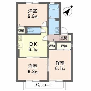 ボナール東加古川 間取り図