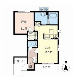 エクラシエ上中　Ｃ棟 間取り図