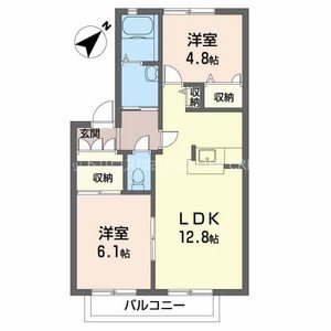メゾンティファ　B棟 間取り図