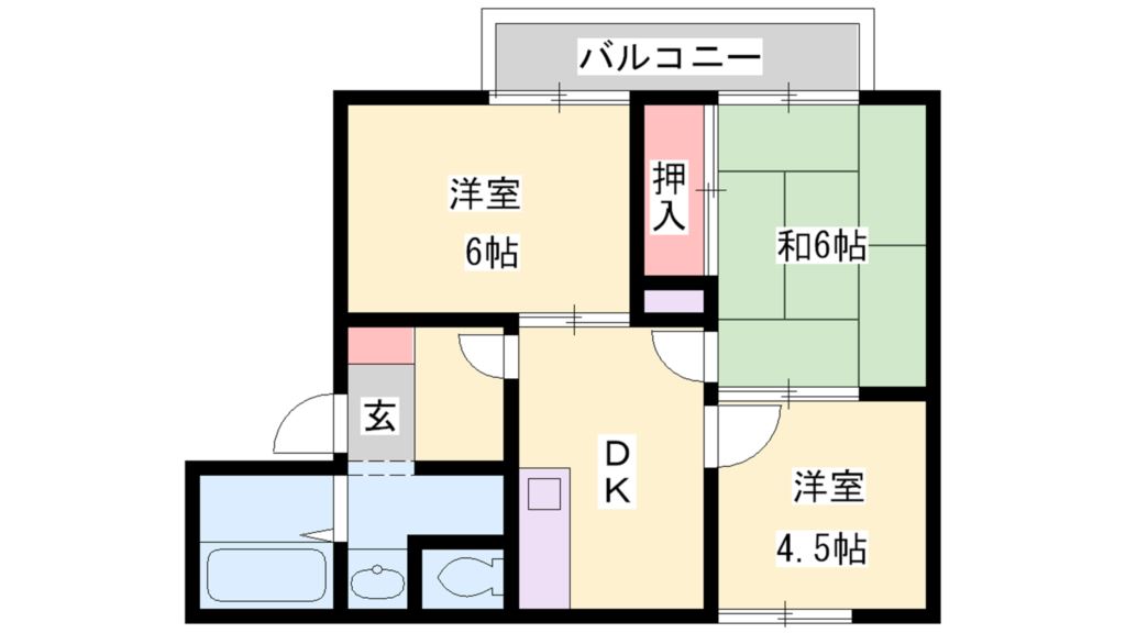フレグランス古宮Ｂ棟 間取り図