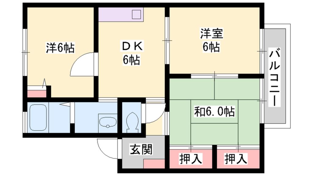 グランヴェルジュB棟 間取り図