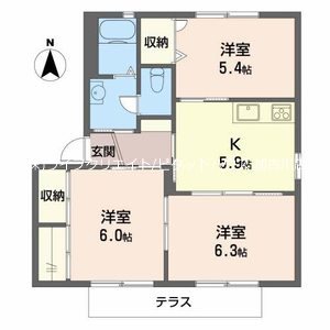 シャルム　梶原 間取り図
