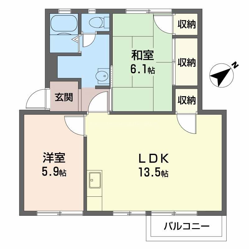 コートエスポワールB 間取り図