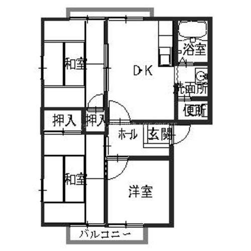 ベル友沢　Ａ棟 間取り図