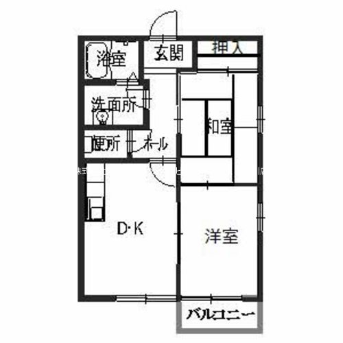 松本駅前ハイツ 間取り図
