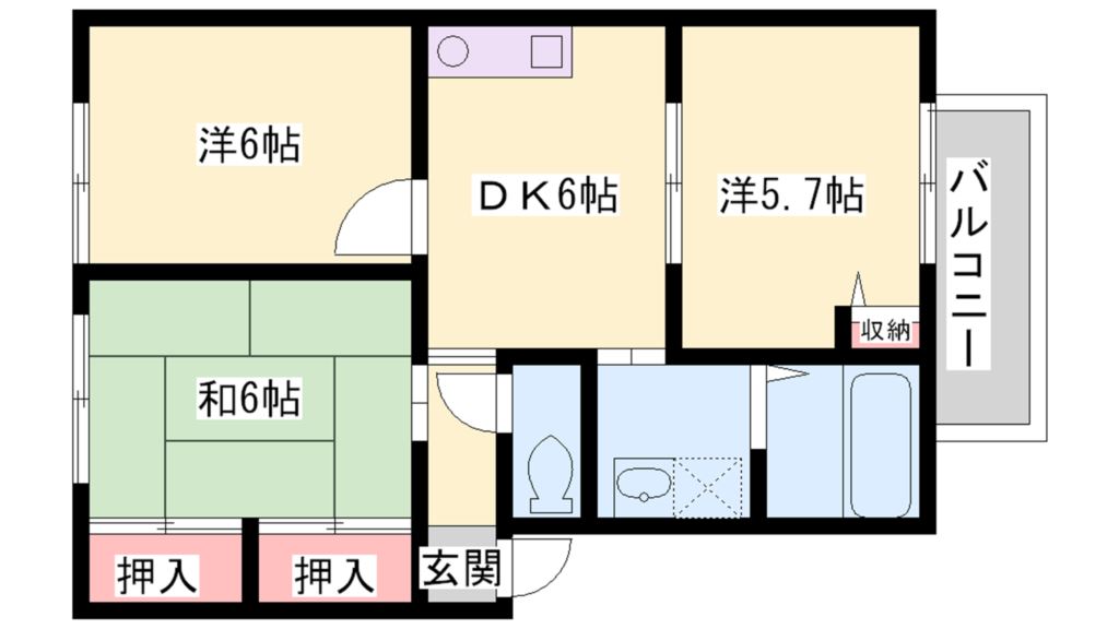 カサグランデＡ 間取り図