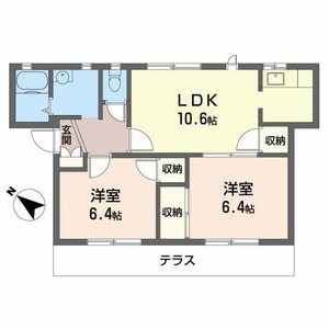 フレグランス今市 間取り図