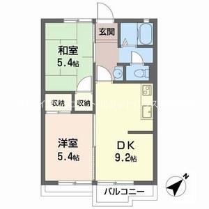 タウニィ日岡 間取り図
