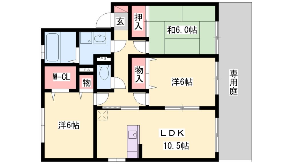 ハイツコンフォートK　Ｅ棟 間取り図