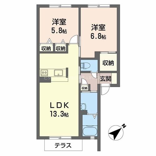 シャーメゾンイケダ 間取り図