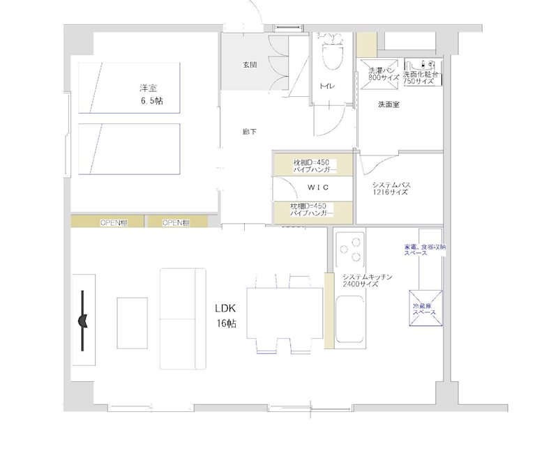 エクセレント宝殿２号棟  間取り図