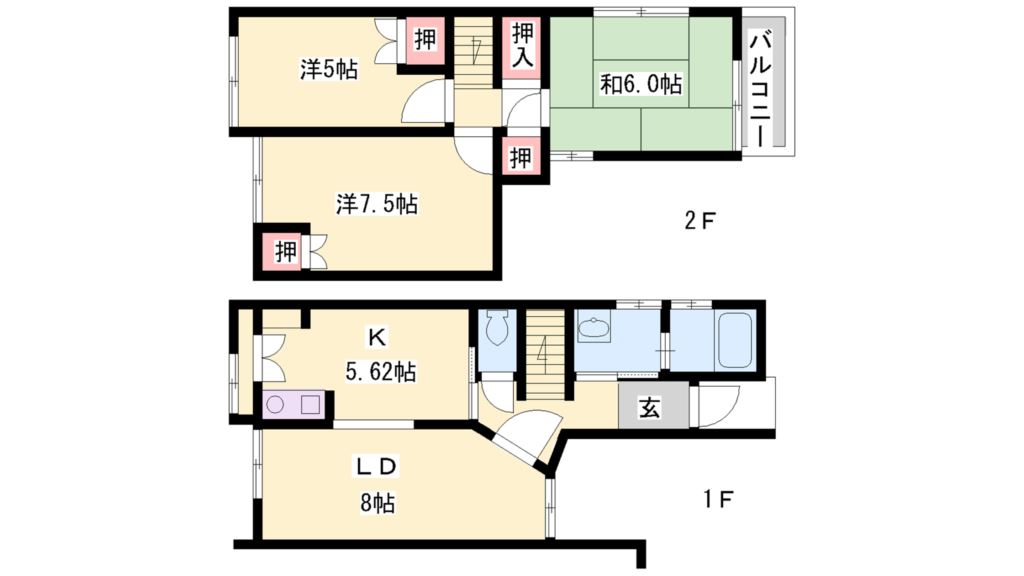 ロレーヌハイツ野添南 間取り図
