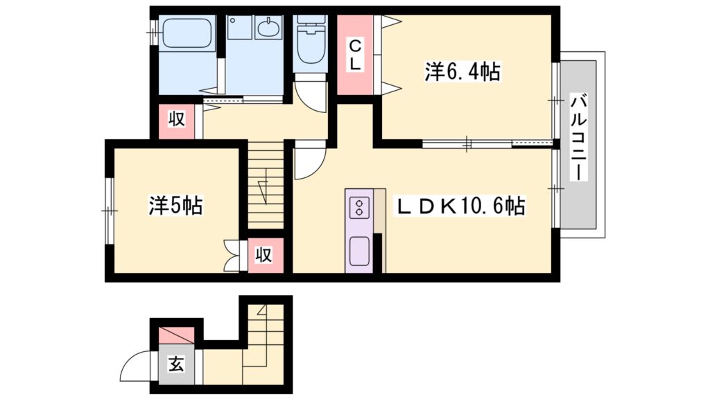 ル・アベニール 間取り図