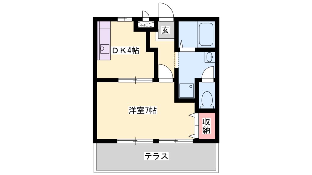 アルカディア幸 間取り図