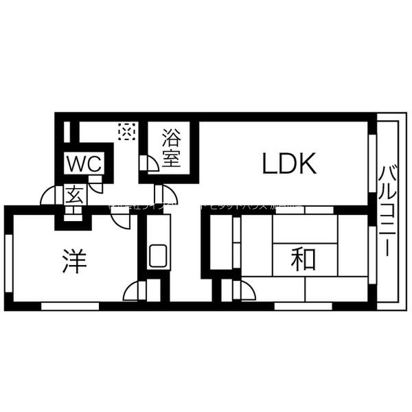 キューブフラット 間取り図