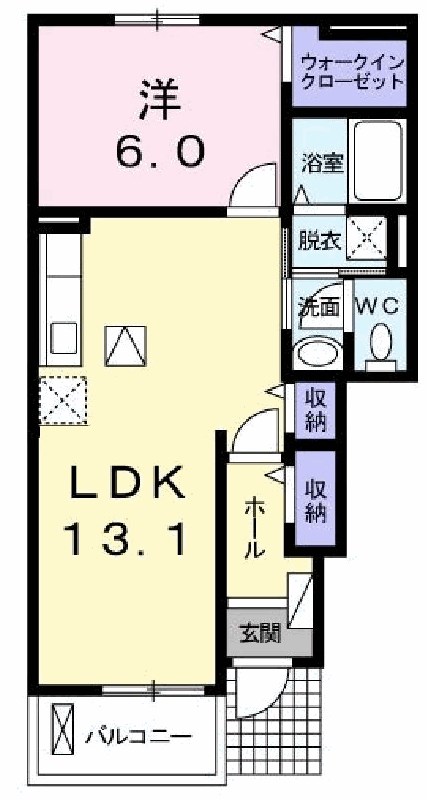 ピアチェーレⅢ 間取り図
